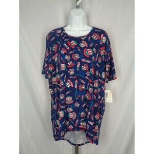 Lularoe Irma Americana Top Hat Tunic Top Size XS New